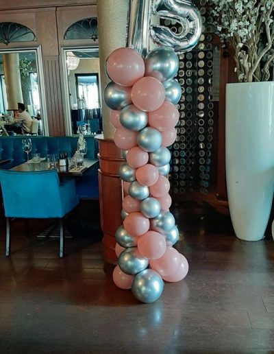 Ballonnenpilaar met cijfers